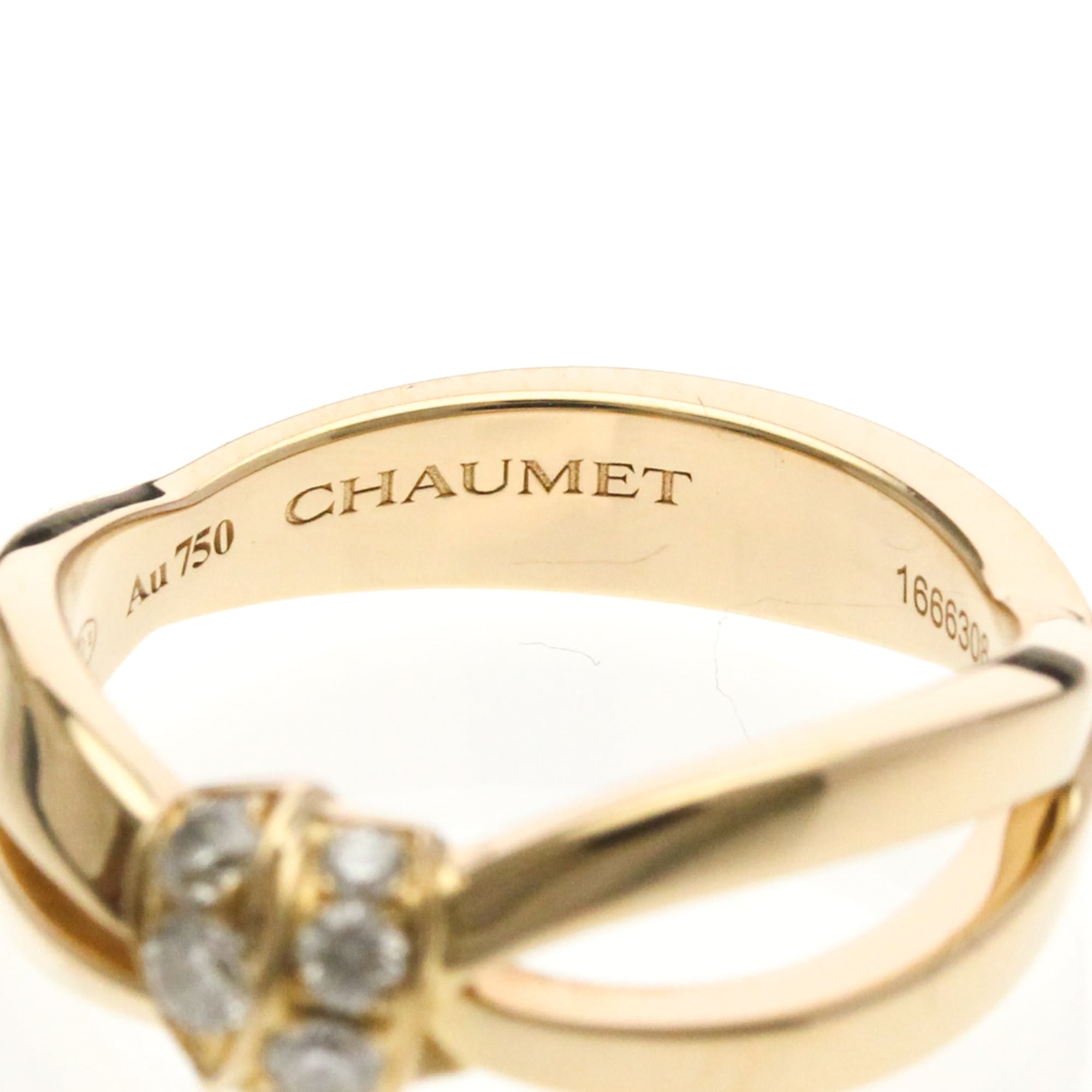 Band Ring 18K Rose Gold with Diamond - Image 5