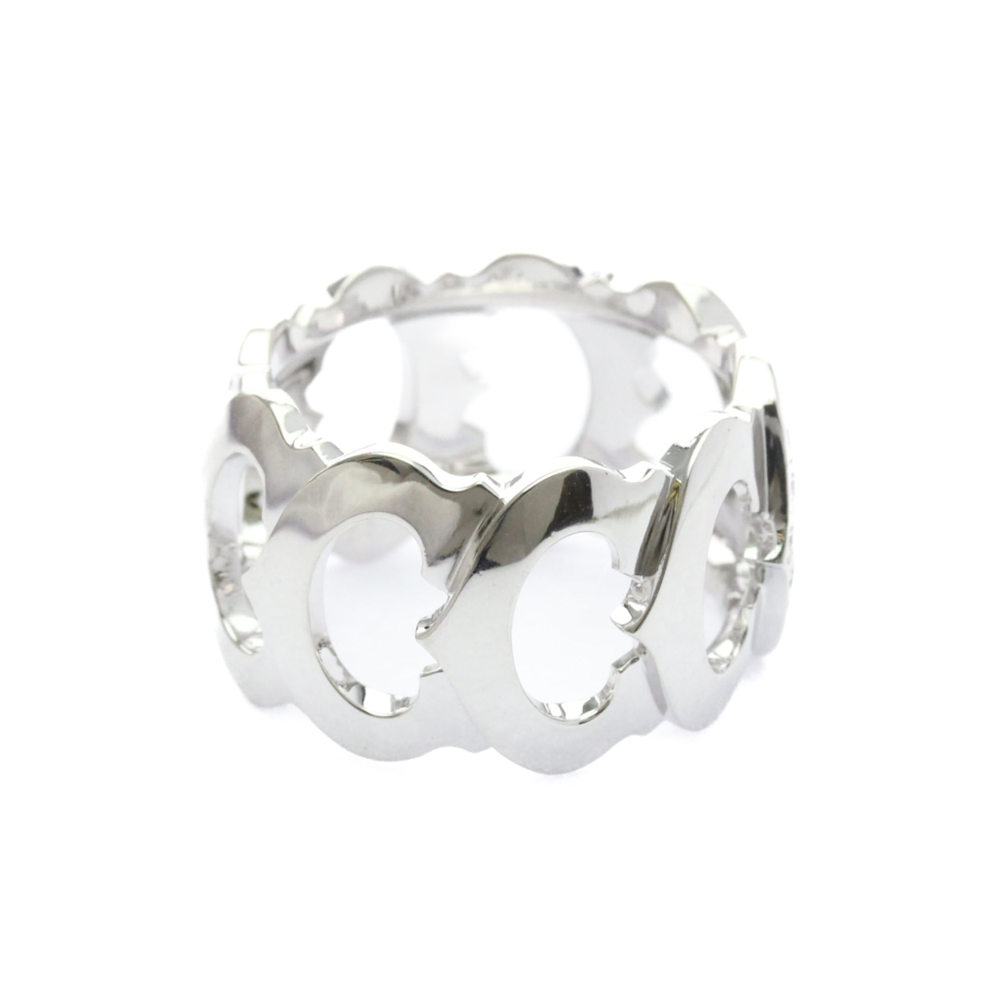 Band Ring 18K White Gold With Diamond - Image 4