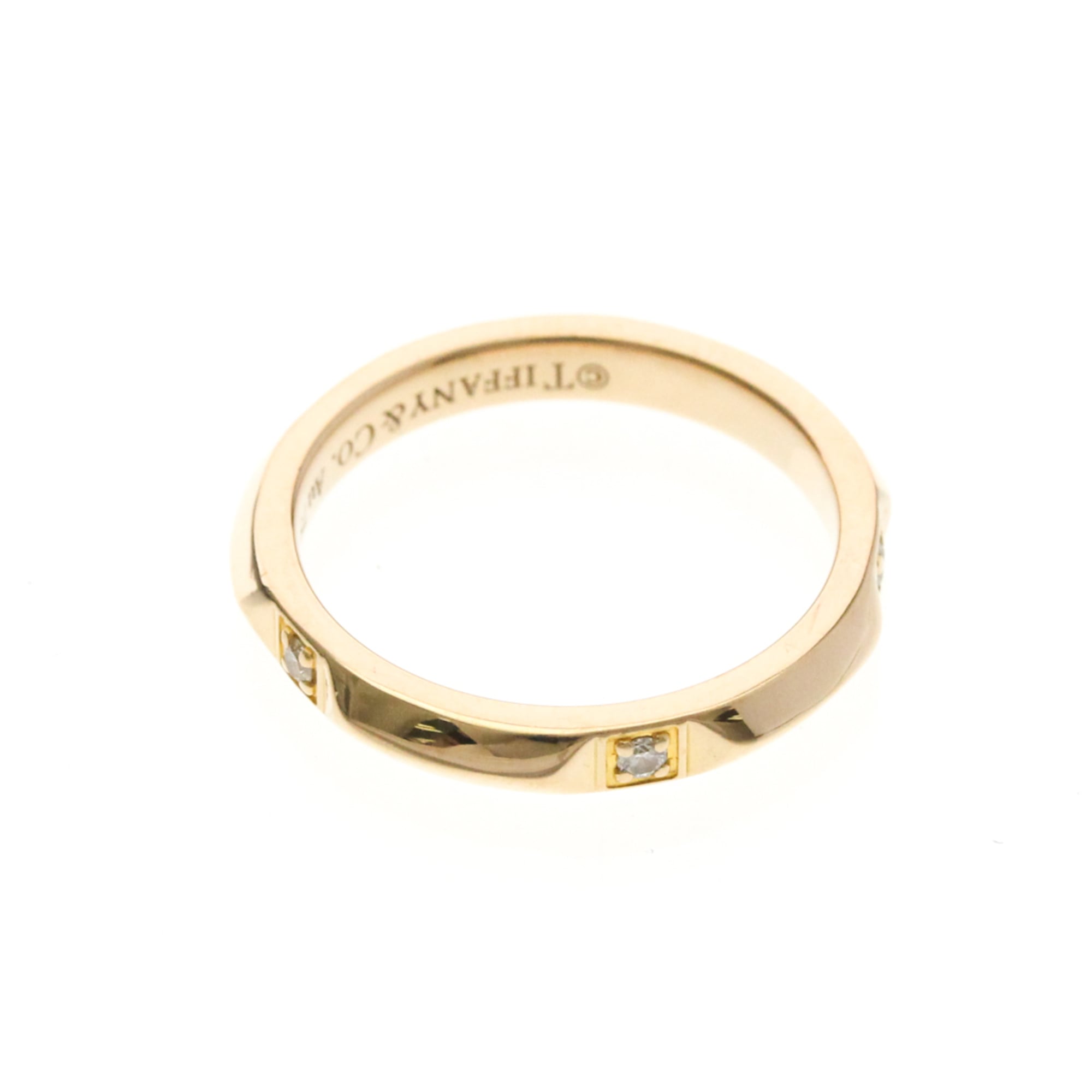 Trueband Ring 18K Rose Gold with Diamond - Image 9