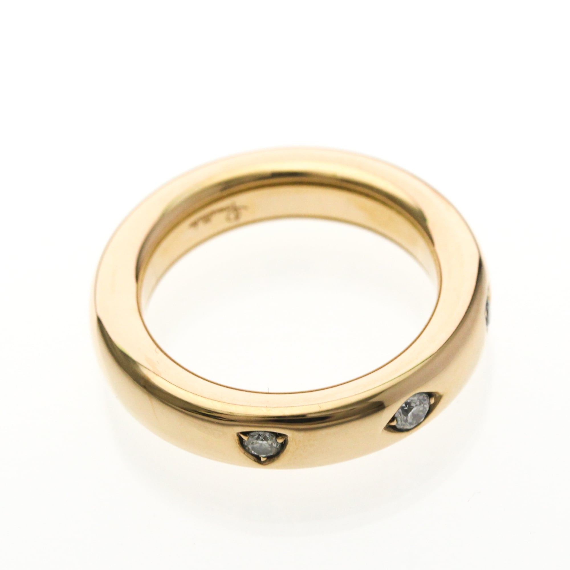 Band Ring 18K Rose Gold with Diamond - Image 9