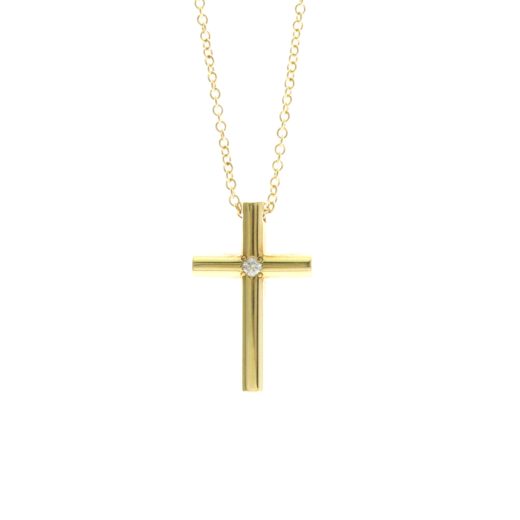 Tiffany & Co. Pendant Necklace 18K Yellow Gold with Diamond