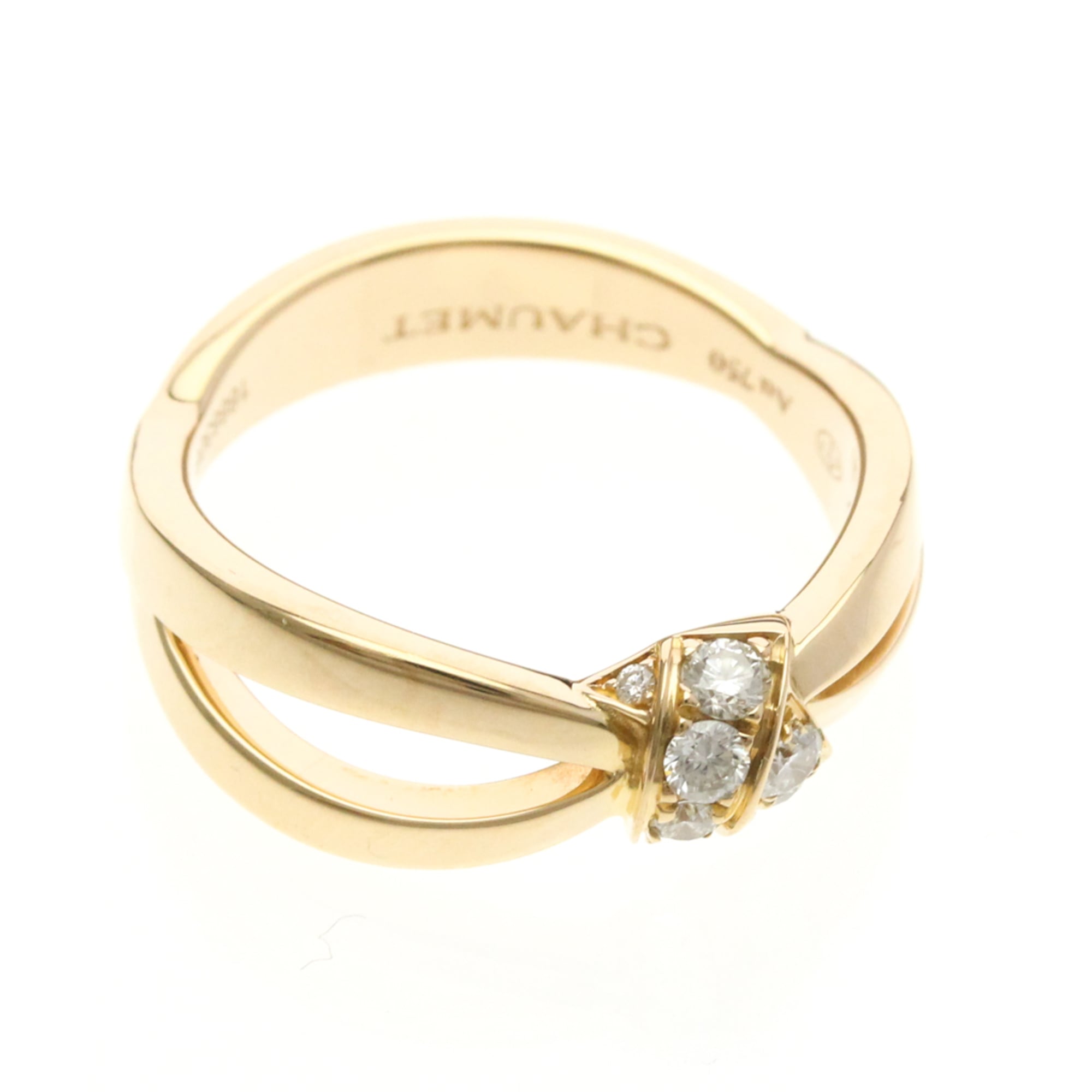 Band Ring 18K Rose Gold with Diamond - Image 9