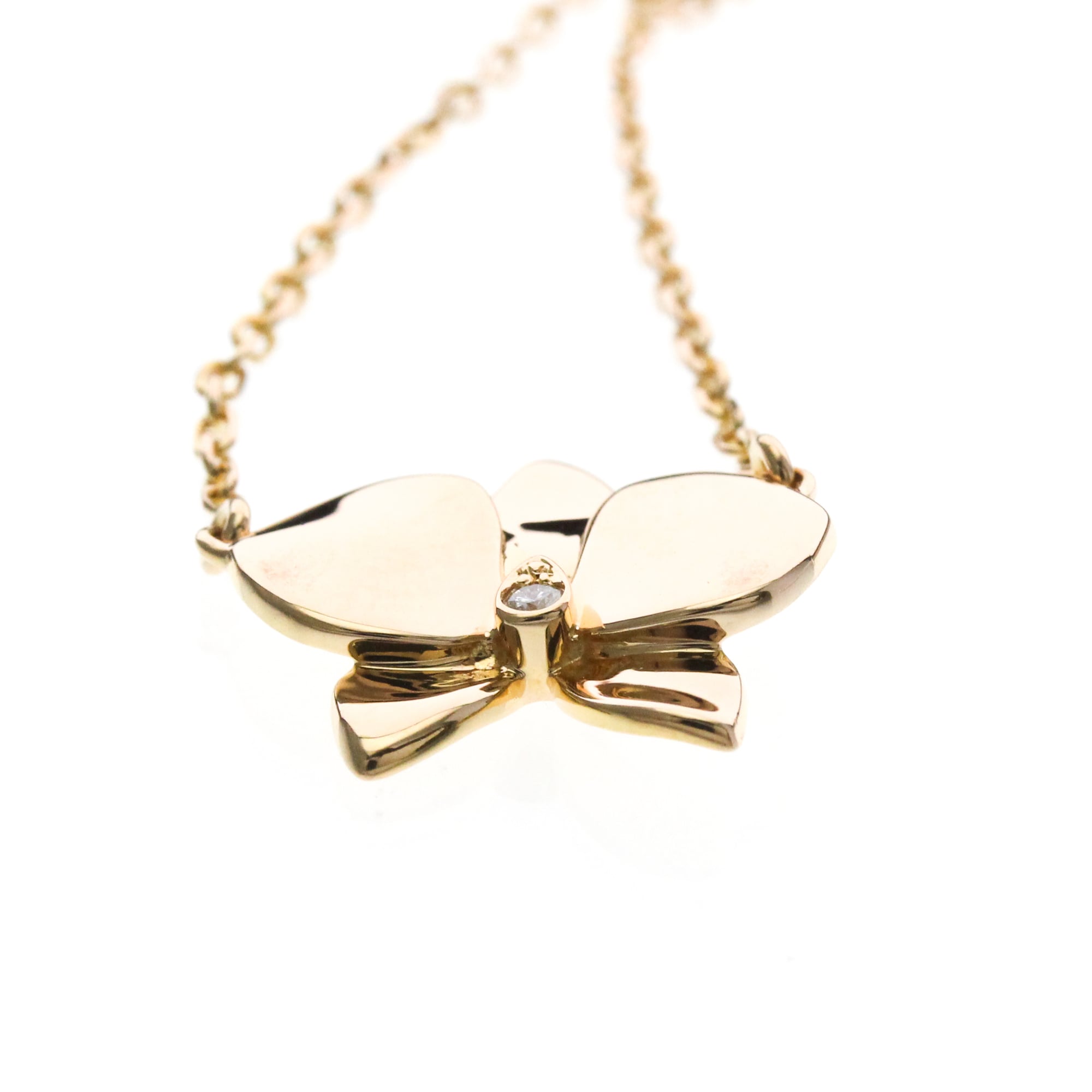 Caresse D'Orchidees Pendant Necklace 18K Rose Gold with Diamond - Image 4