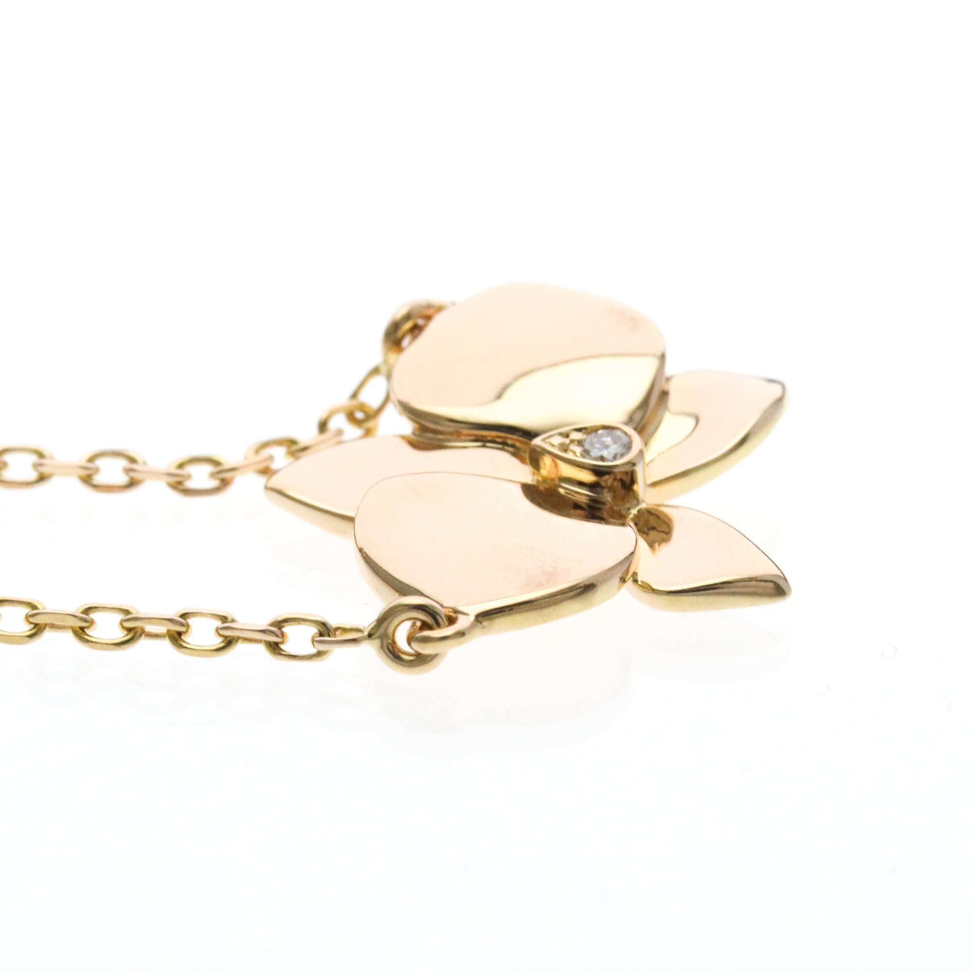 Caresse D'Orchidees Pendant Necklace 18K Rose Gold with Diamond - Image 5