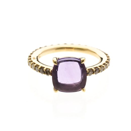 Pomellato Ring 18K Rose Gold with Amethyst and Diamond