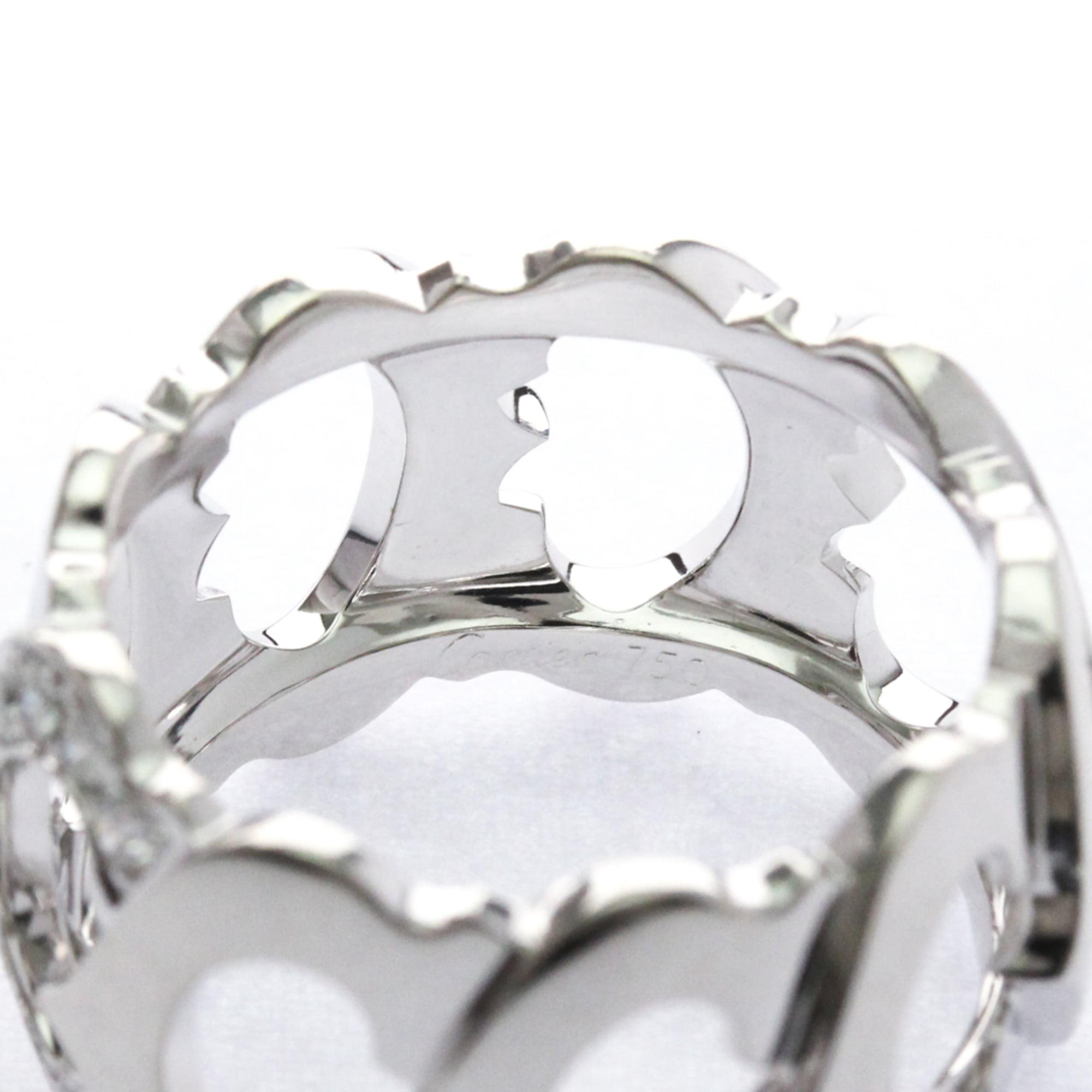 Band Ring 18K White Gold With Diamond - Image 6