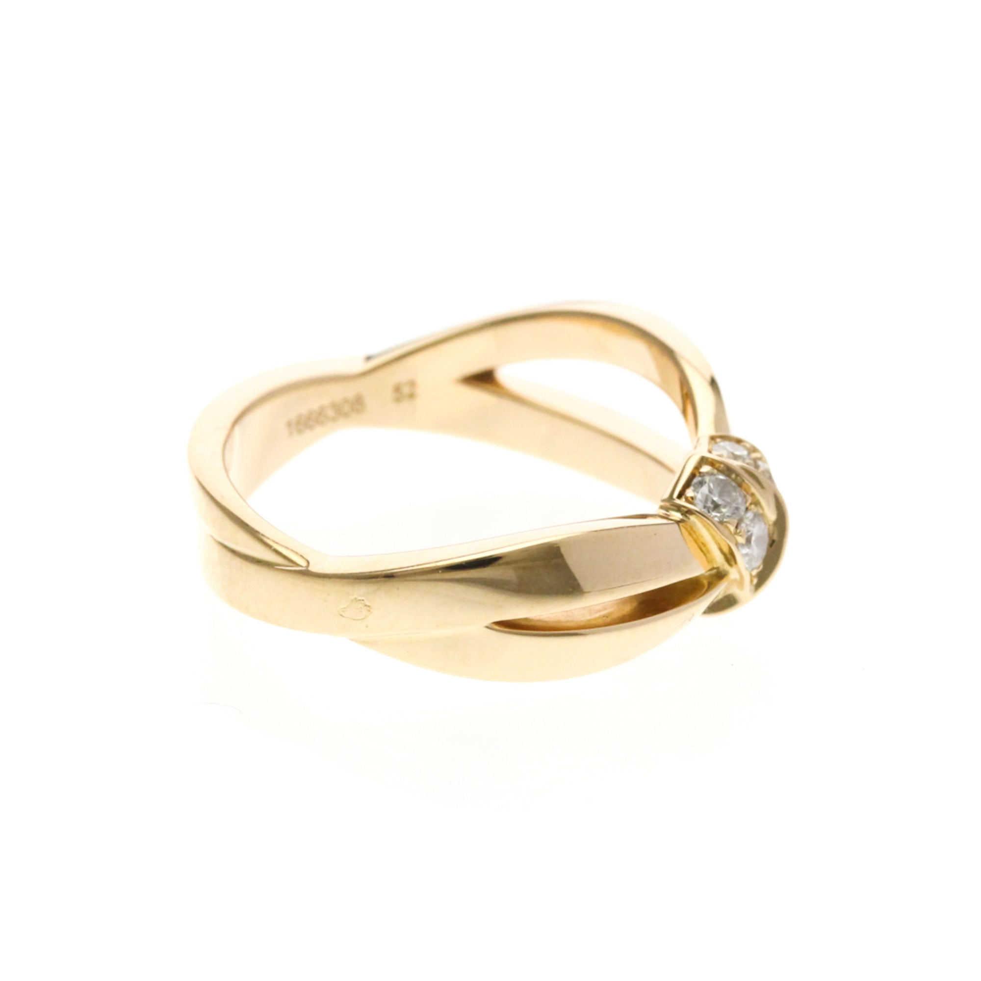 Band Ring 18K Rose Gold with Diamond - Image 4