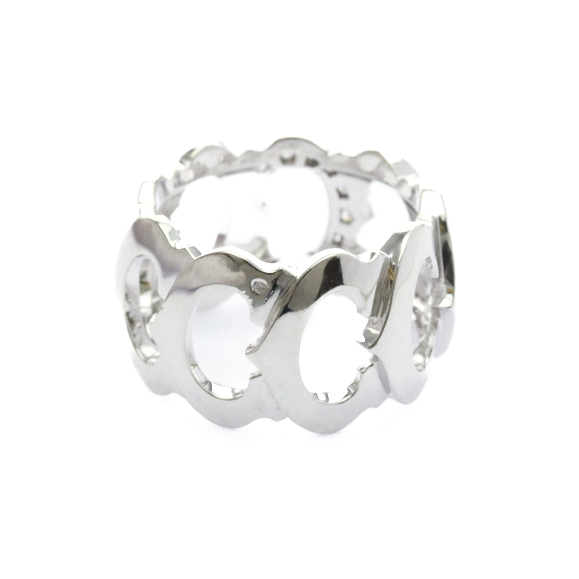 Band Ring 18K White Gold With Diamond - Image 3