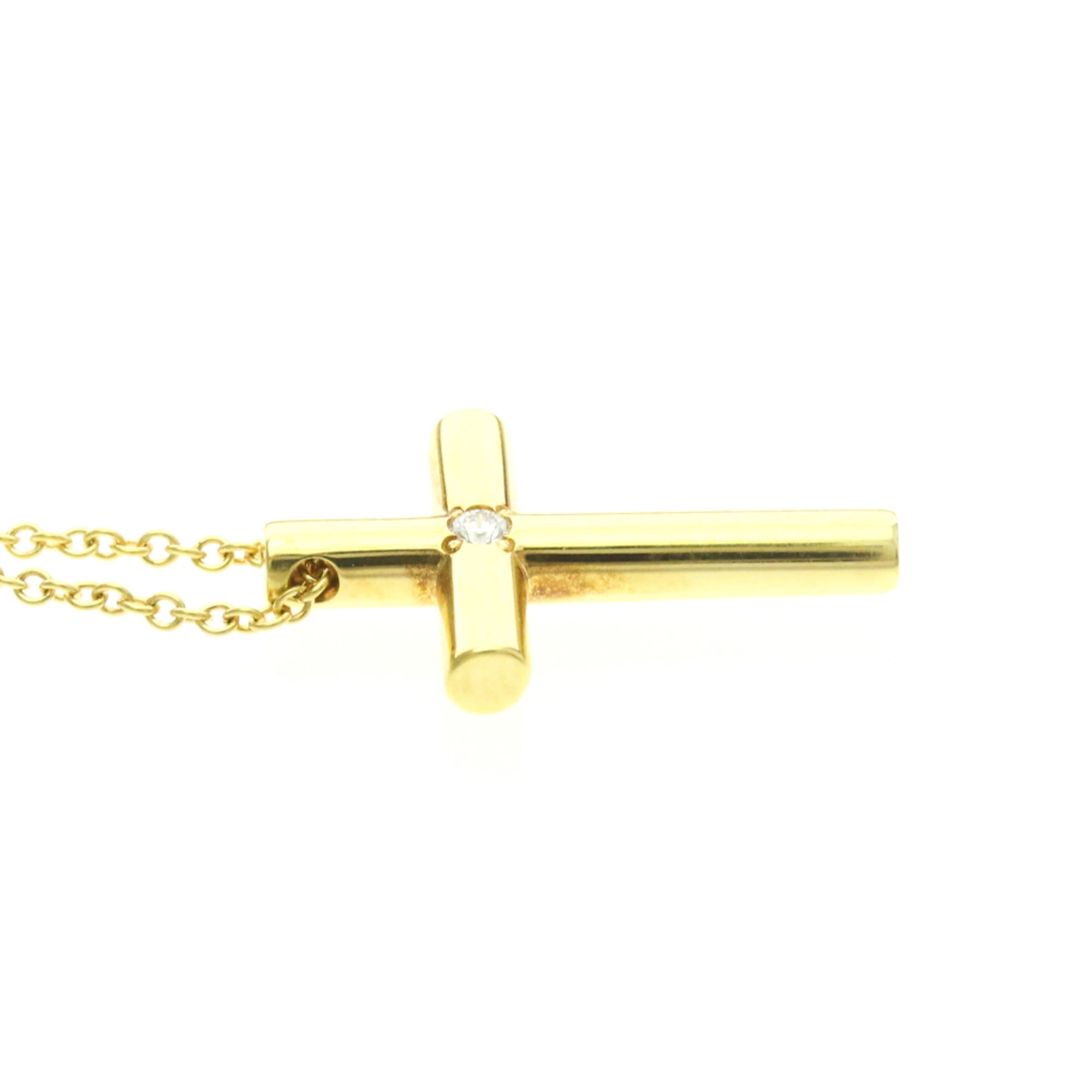 Pendant Necklace 18K Yellow Gold with Diamond - Image 4