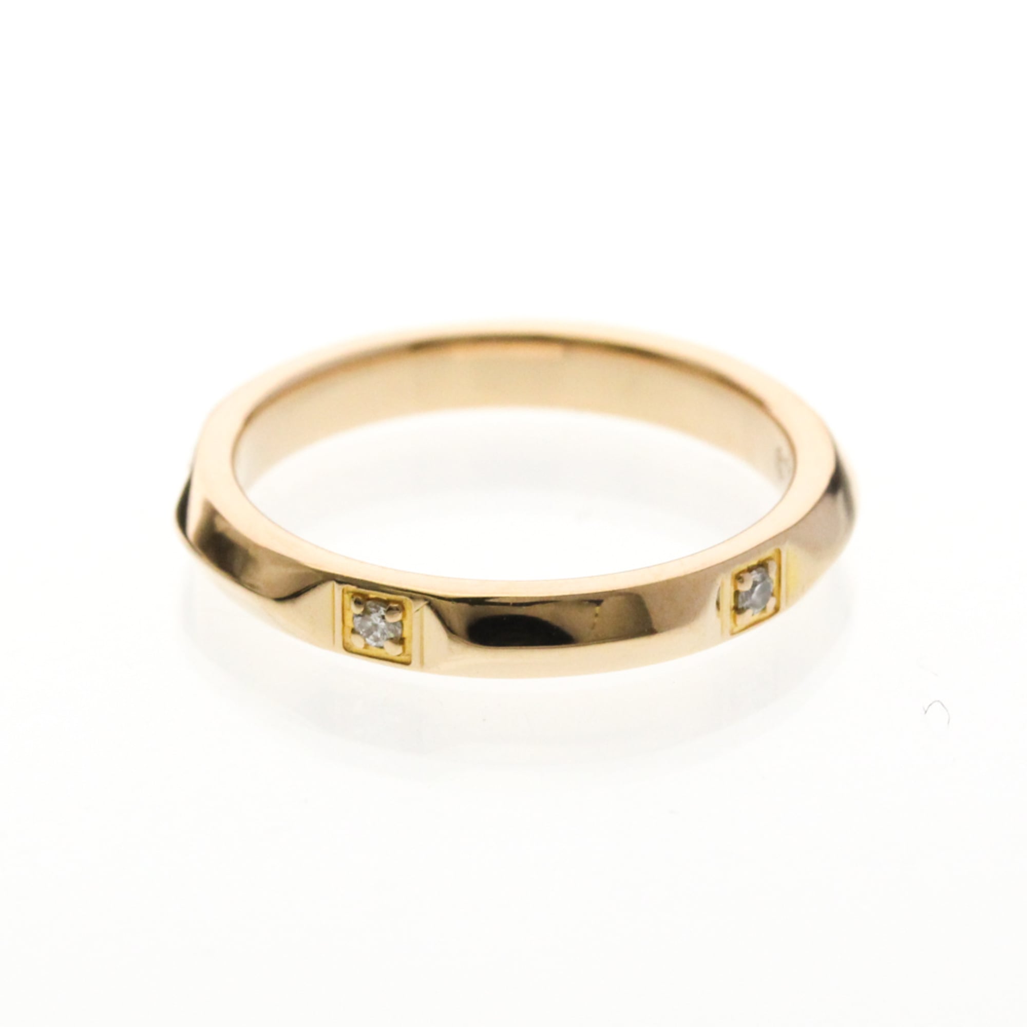 Trueband Ring 18K Rose Gold with Diamond - Image 2