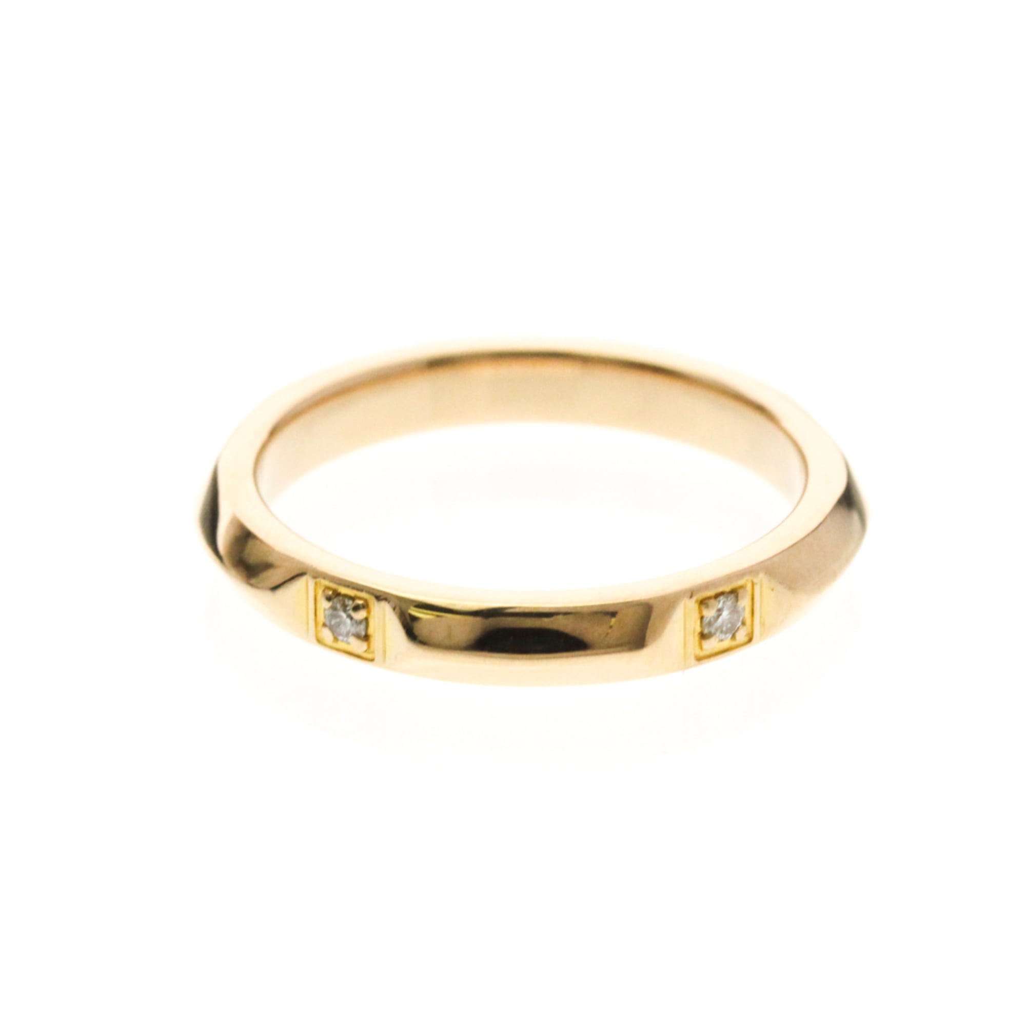 Trueband Ring 18K Rose Gold with Diamond - Image 3