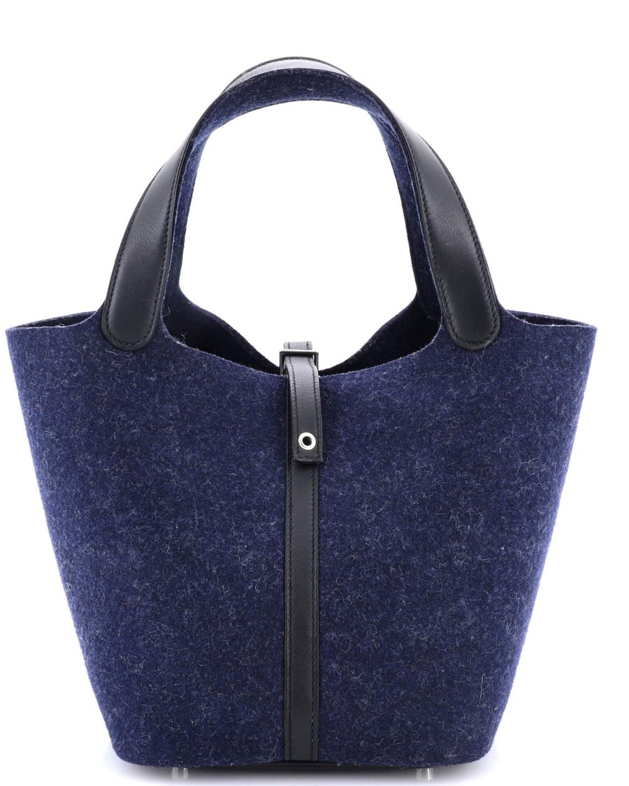Picotin Lock Bag Felt with Leather MM