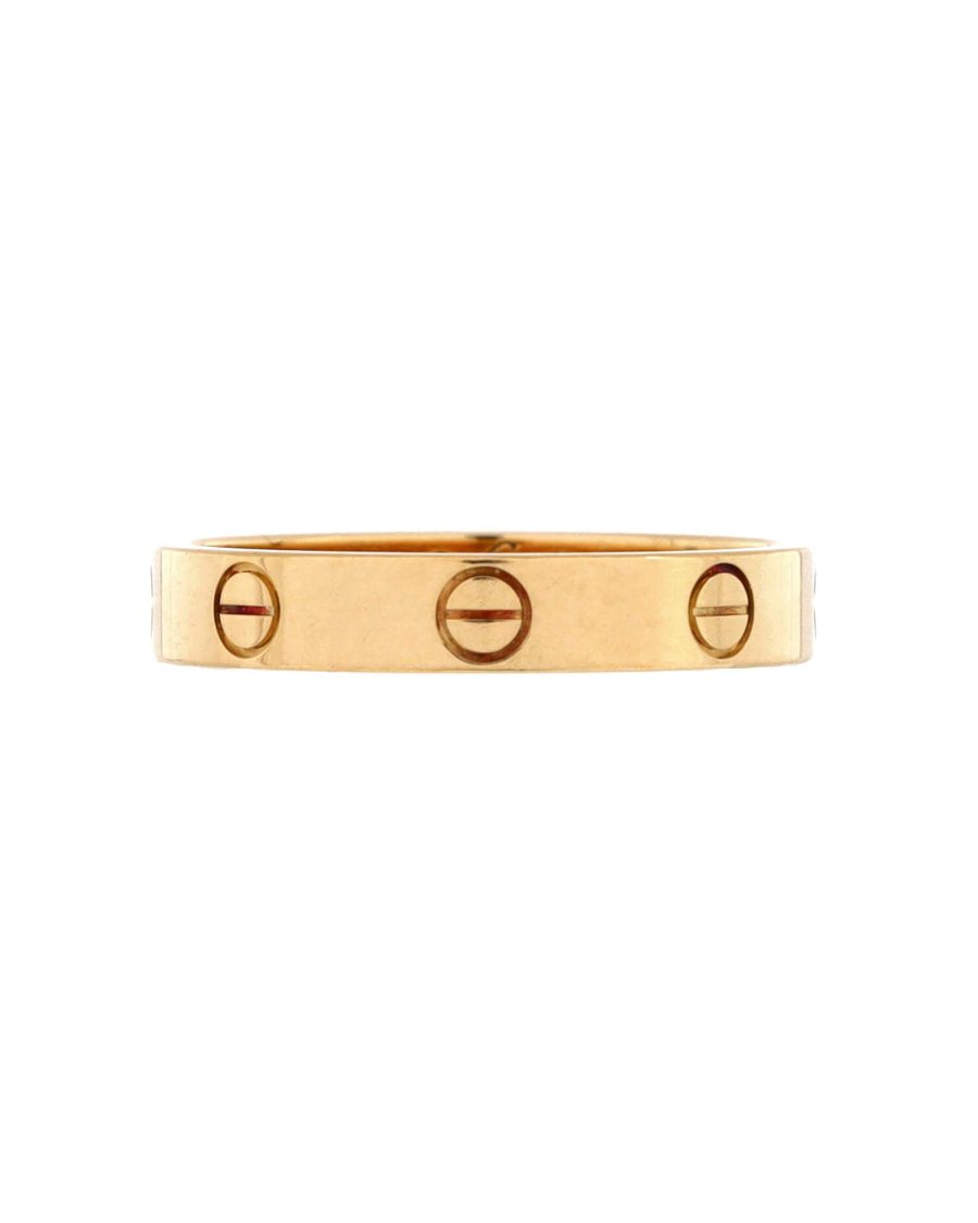 Love Wedding Band Ring 18K Yellow Gold