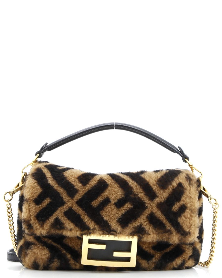 Baguette NM Bag Zucca Shearling Mini
