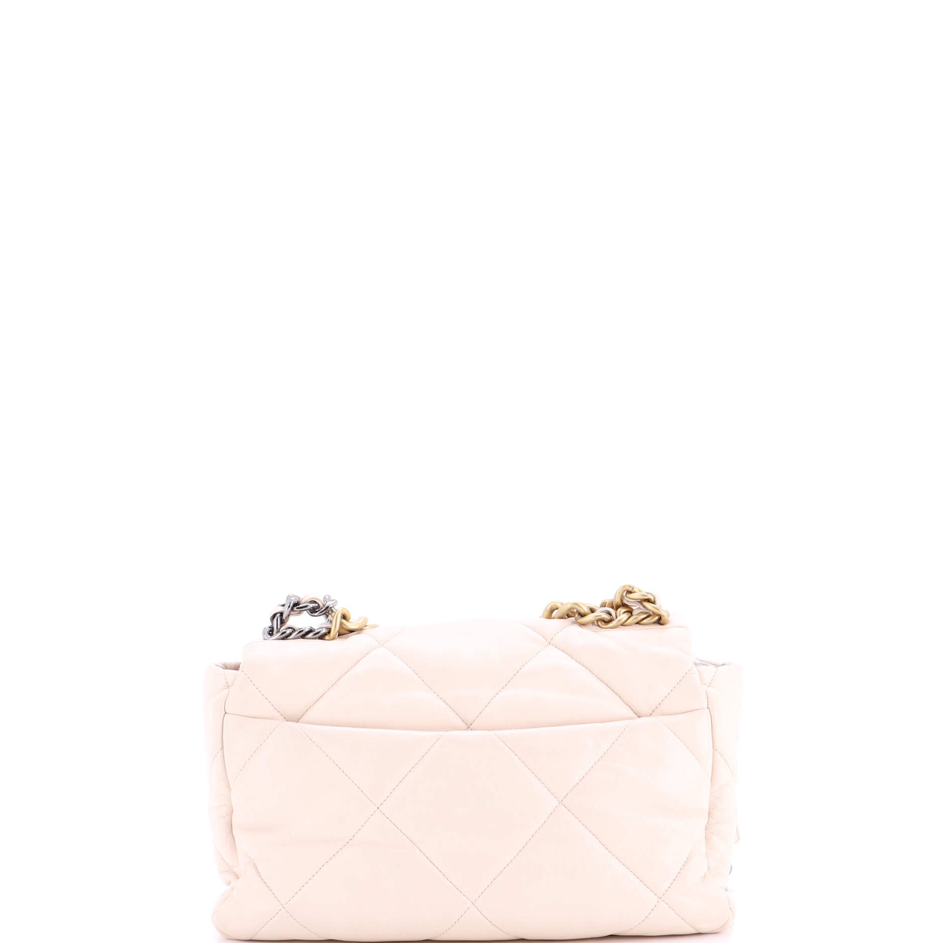 19 Flap Bag Quilted Leather Large - Image 4