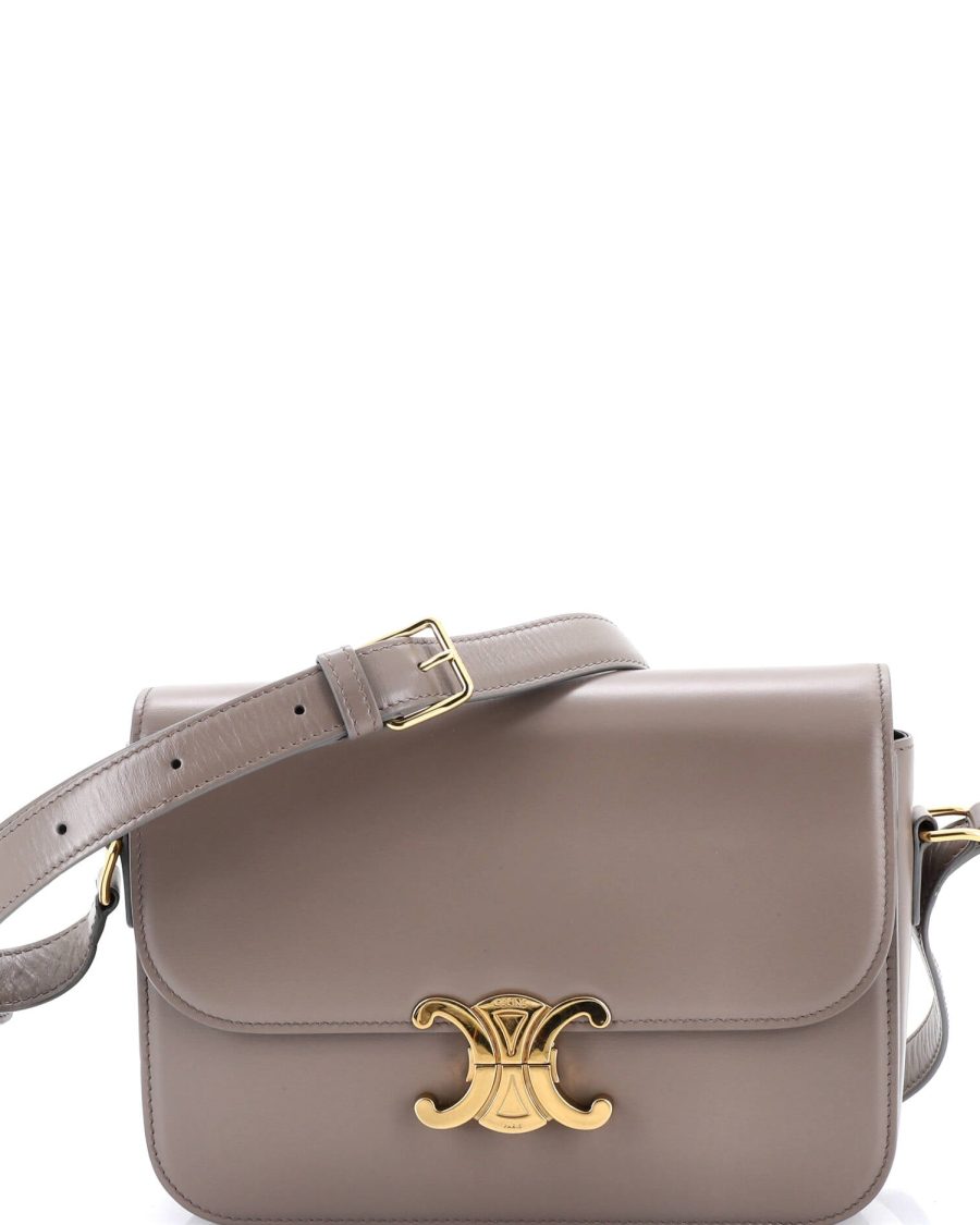 Triomphe Shoulder Bag Smooth Calfskin Medium
