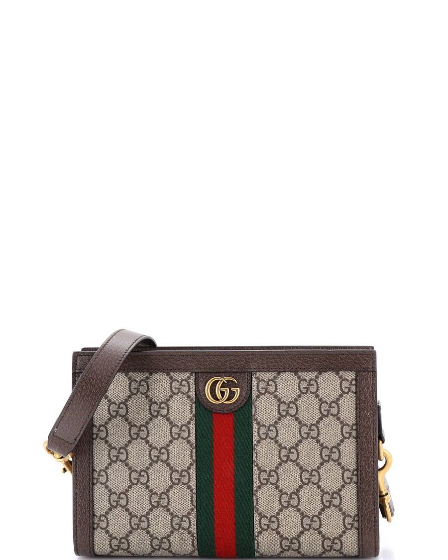 Ophidia Convertible Shoulder Bag GG Coated Canvas Small