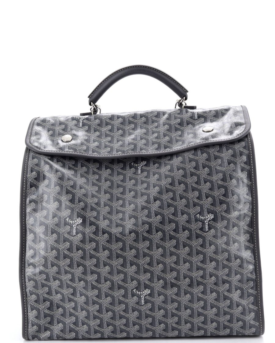 Saint Leger Briefcase Backpack Coated Canvas