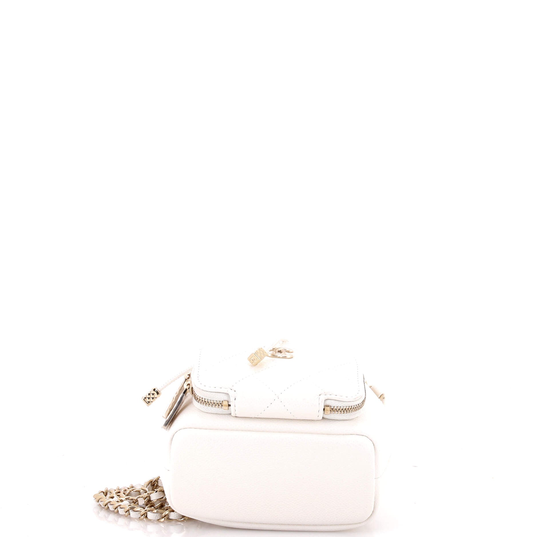 Business Affinity Drawstring Bucket Bag Quilted Caviar Mini - Image 4