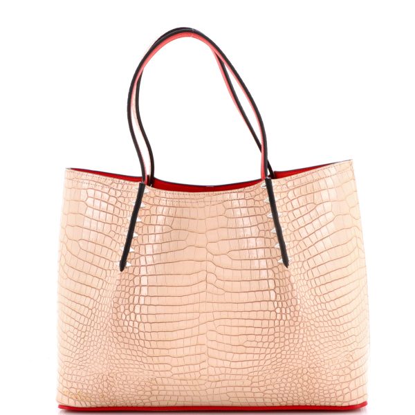 Cabarock Tote Crocodile Embossed Leather Small