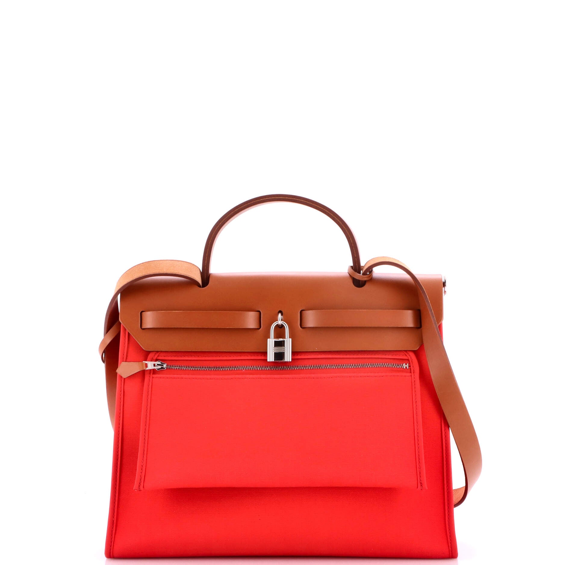 Herbag Zip Leather and Toile 31 - Image 4