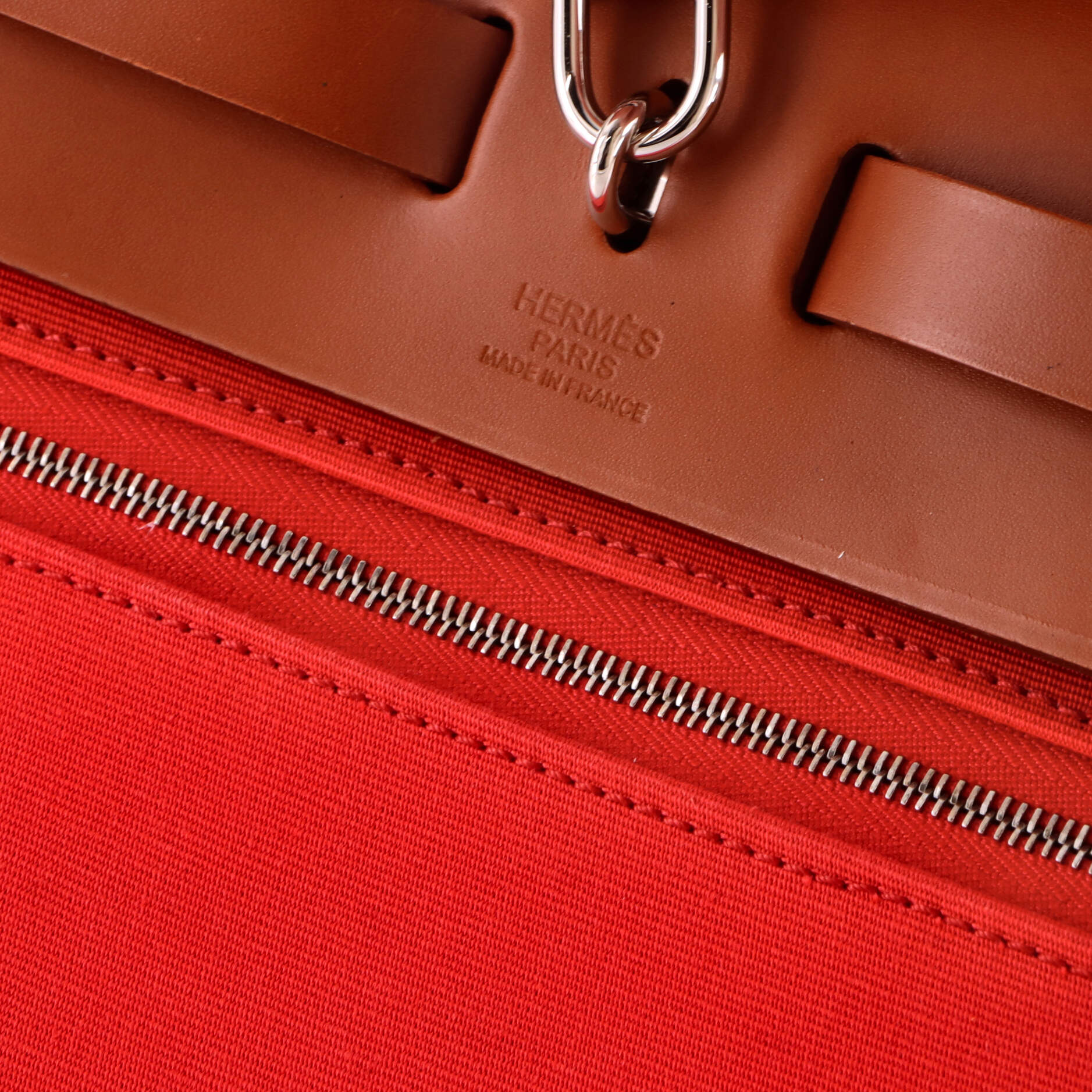 Herbag Zip Leather and Toile 31 - Image 8