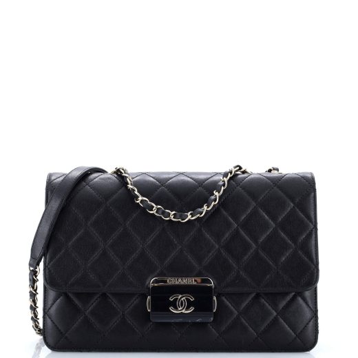 Chanel Beauty Lock Flap Bag Quilted Sheepskin Large