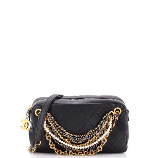 Chanel All About Chains Camera Bag Quilted Lambskin Medium