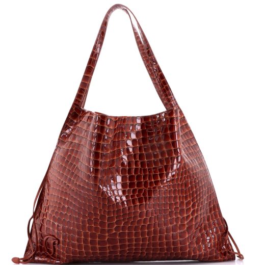 Le 54 Tote Embossed Leather Large