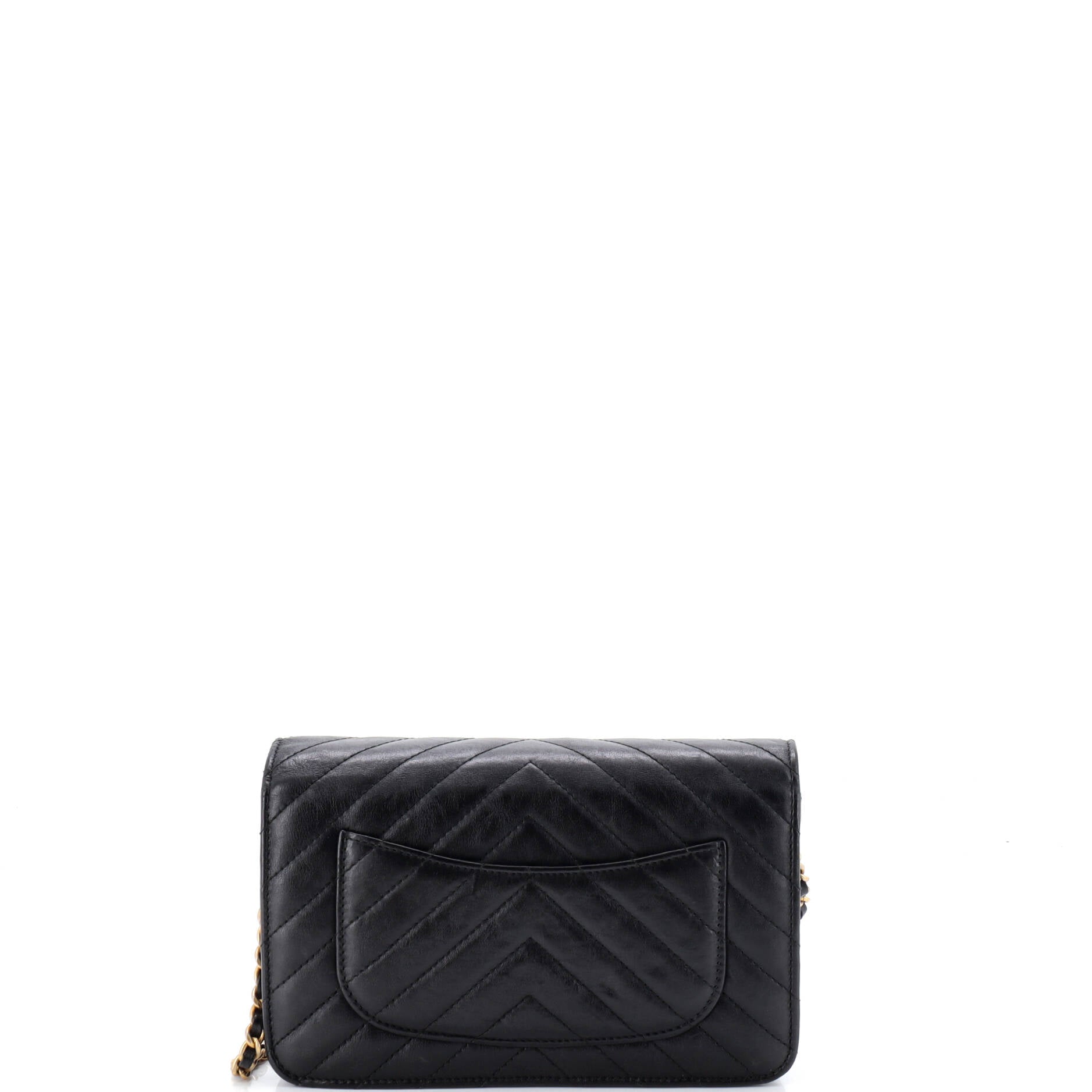 Wallet on Chain Chevron Calfskin - Image 3