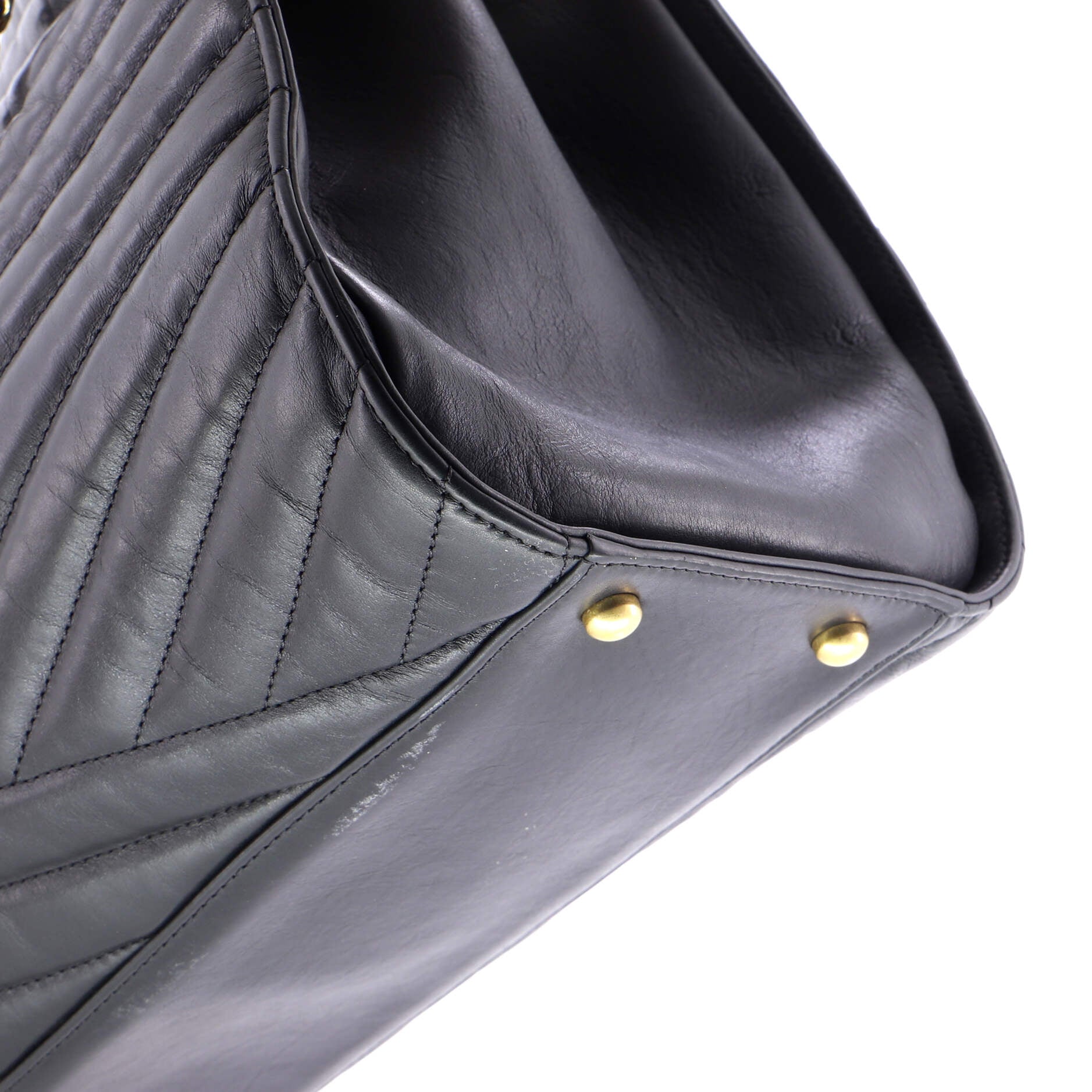 Gabrielle Tote Chevron Leather Large - Image 6