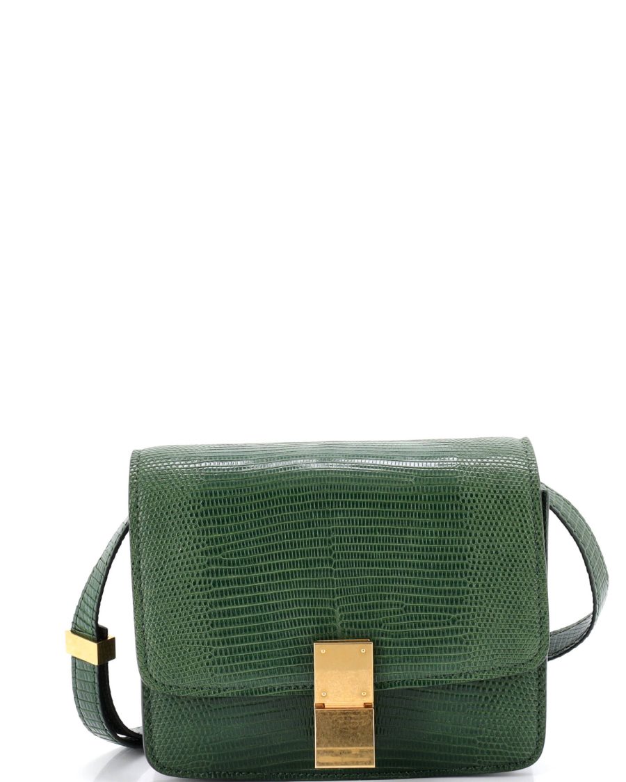 Classic Box Bag Lizard Small