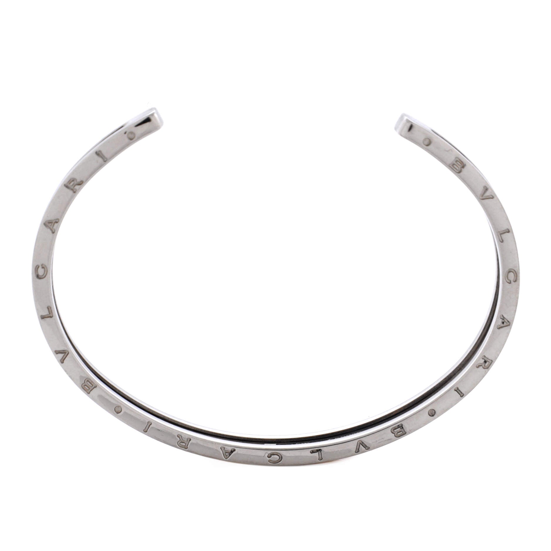 B.Zero1 Cuff Bracelet Stainless Steel and 18K Rose Gold - Image 2