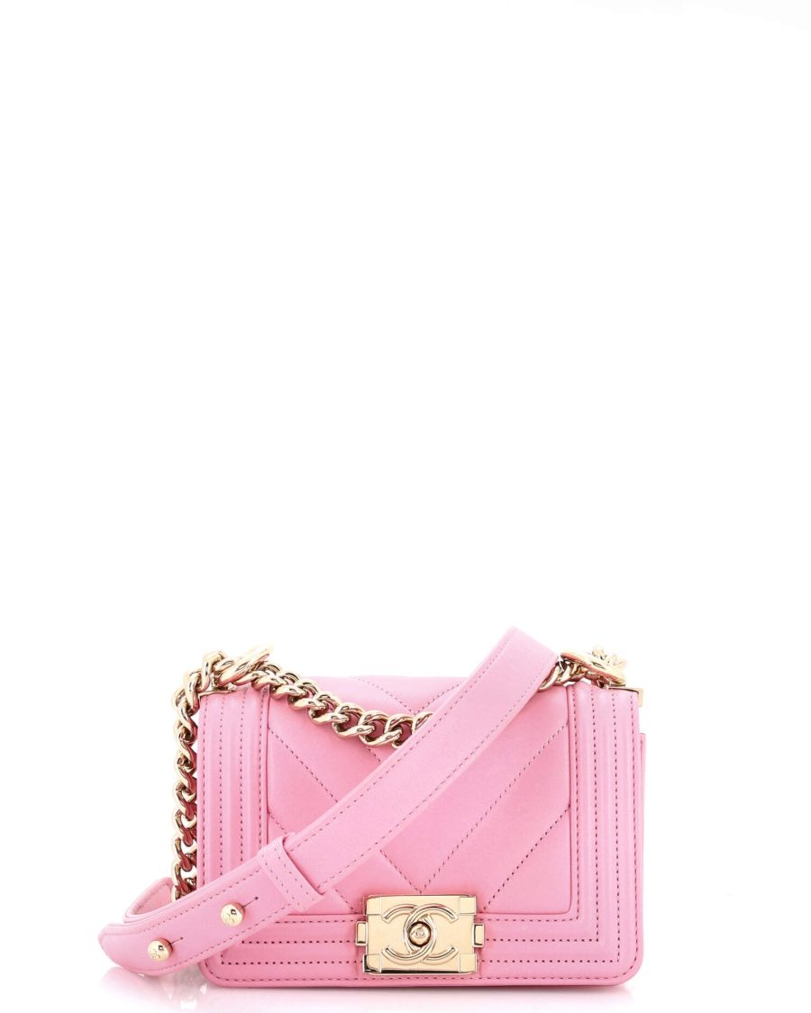 Boy Flap Bag Chevron Lambskin Mini