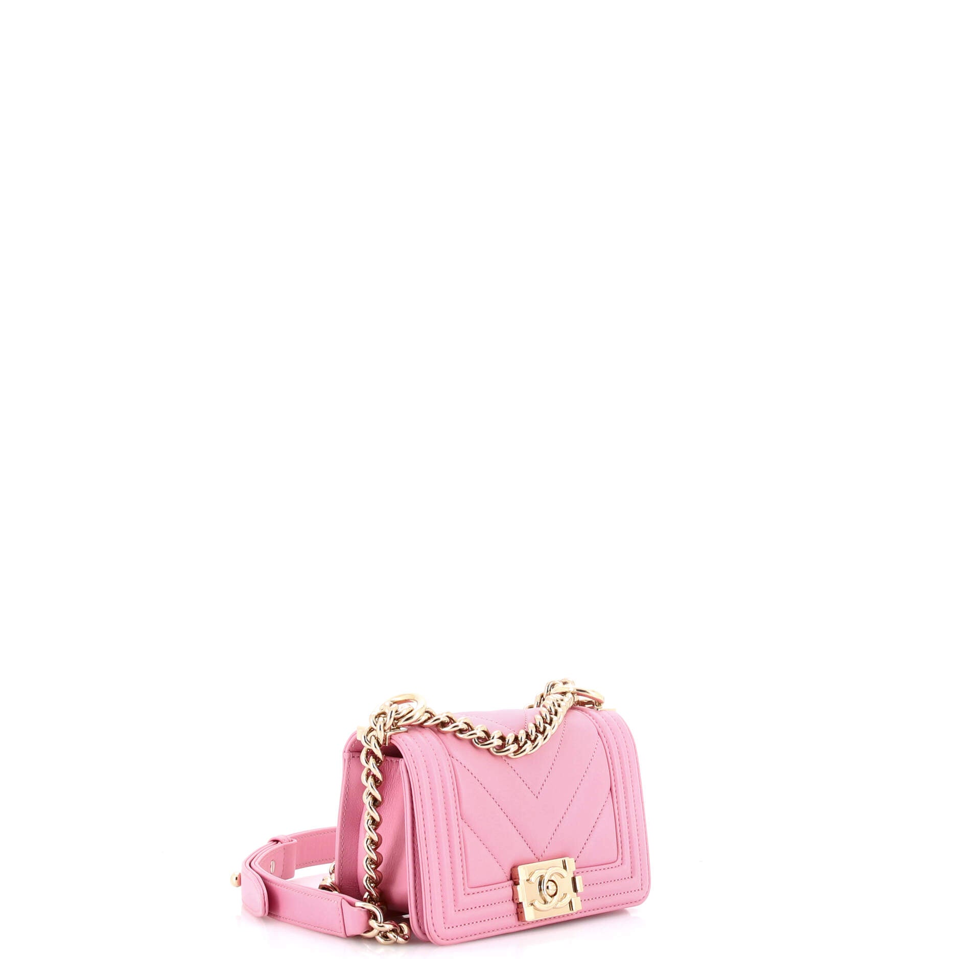 Boy Flap Bag Chevron Lambskin Mini - Image 2
