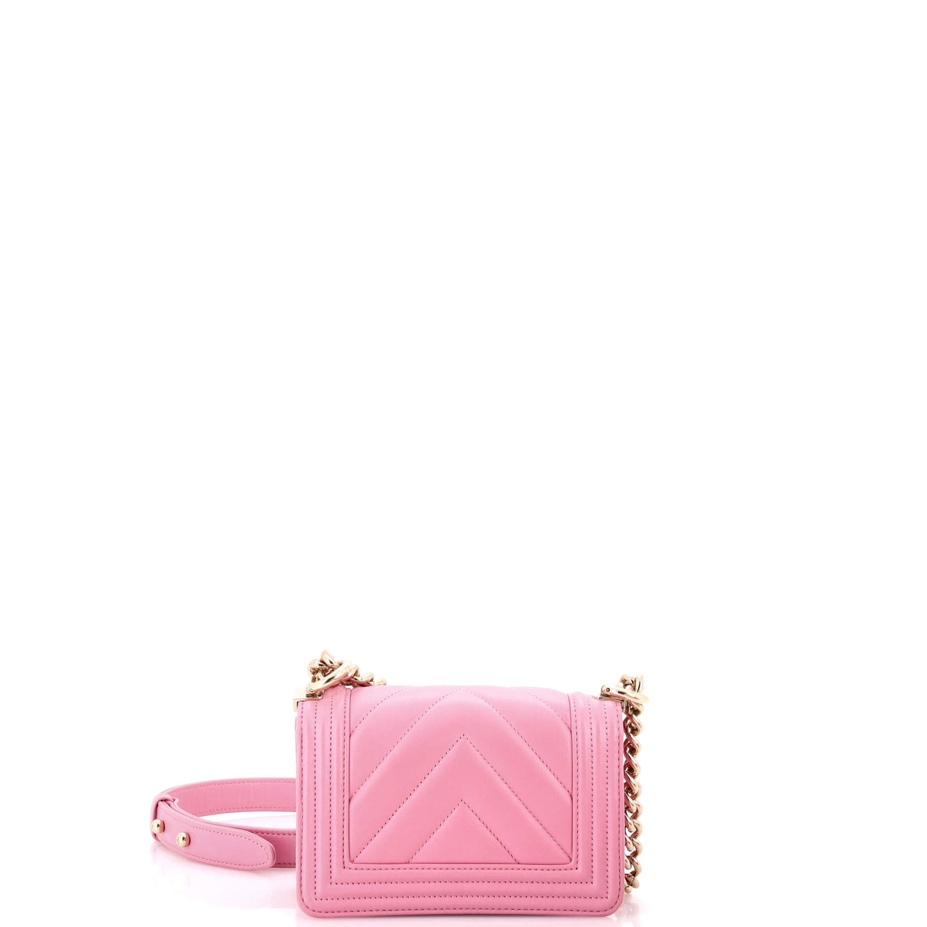 Boy Flap Bag Chevron Lambskin Mini - Image 3