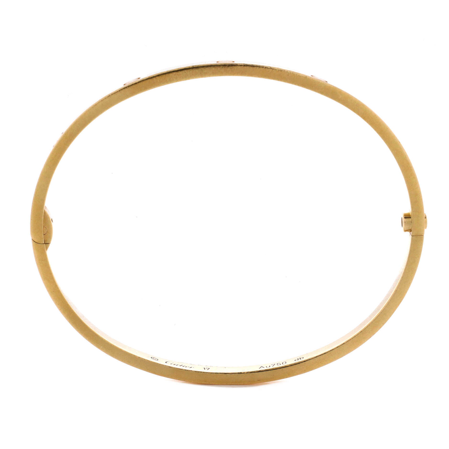 Love Bracelet 18K Yellow Gold Small 17 - Image 3