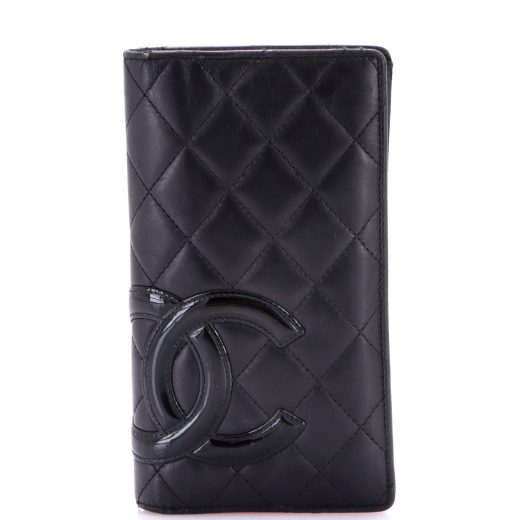 Cambon Bifold Wallet Quilted Lambskin Long
