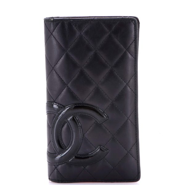 Cambon Bifold Wallet Quilted Lambskin Long