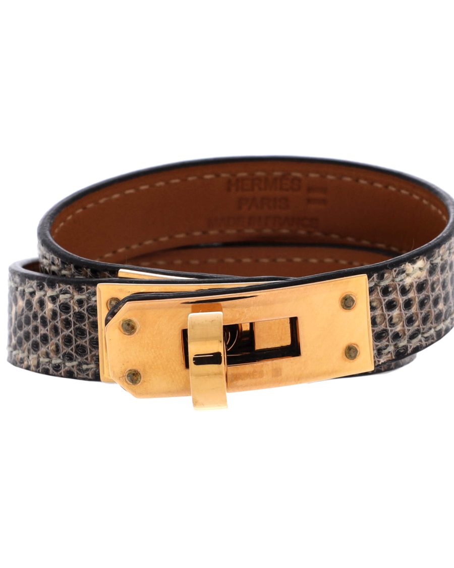 Kelly Double Tour Bracelet Lizard