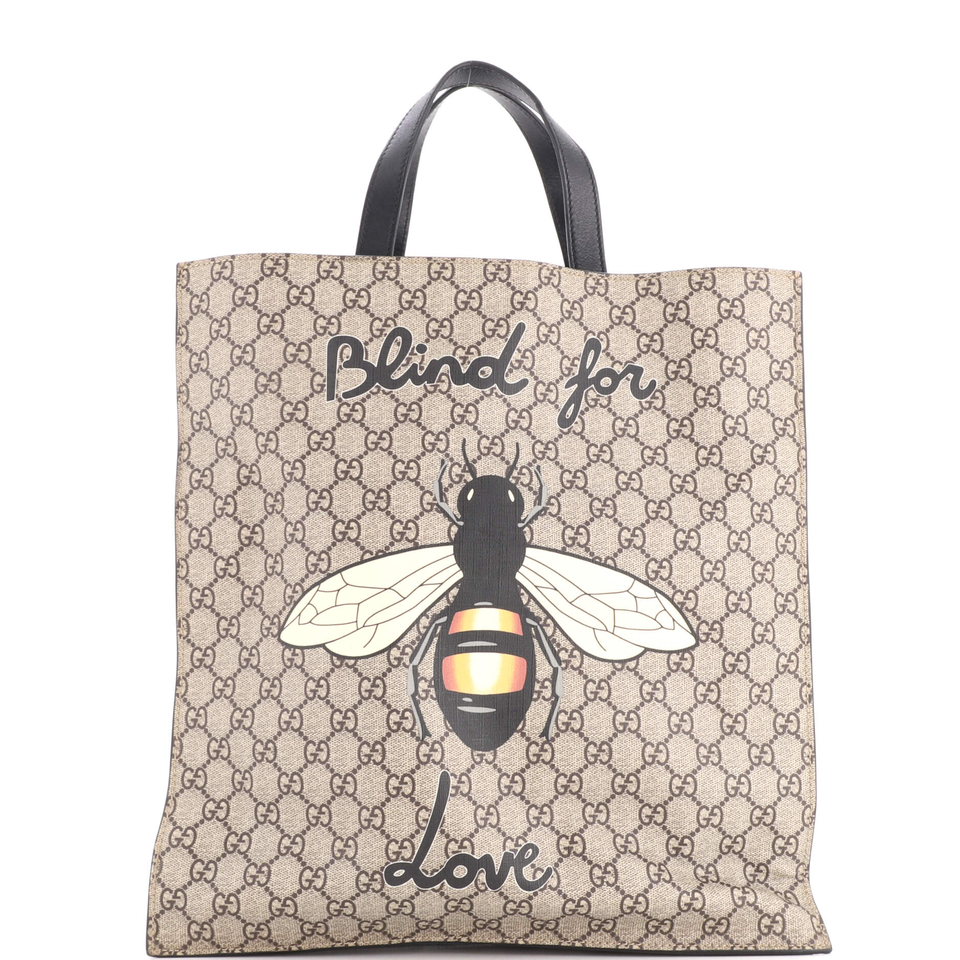 Convertible Soft Open Tote Printed GG Coated Canvas Tall