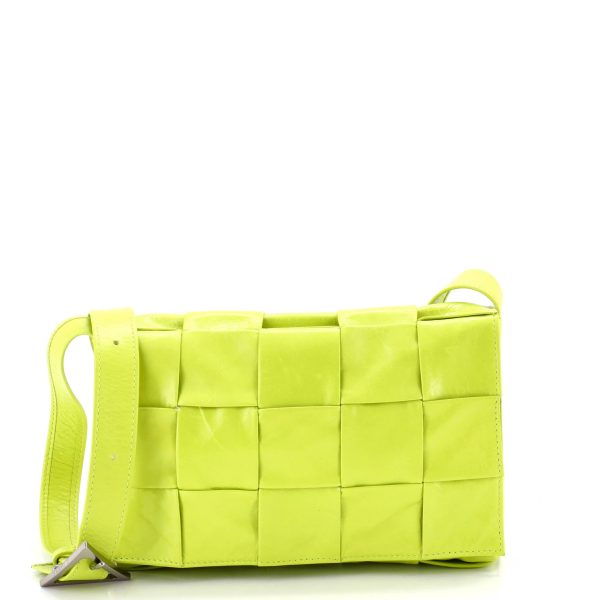 Cassette Crossbody Bag Stretch Maxi Intrecciato Leather