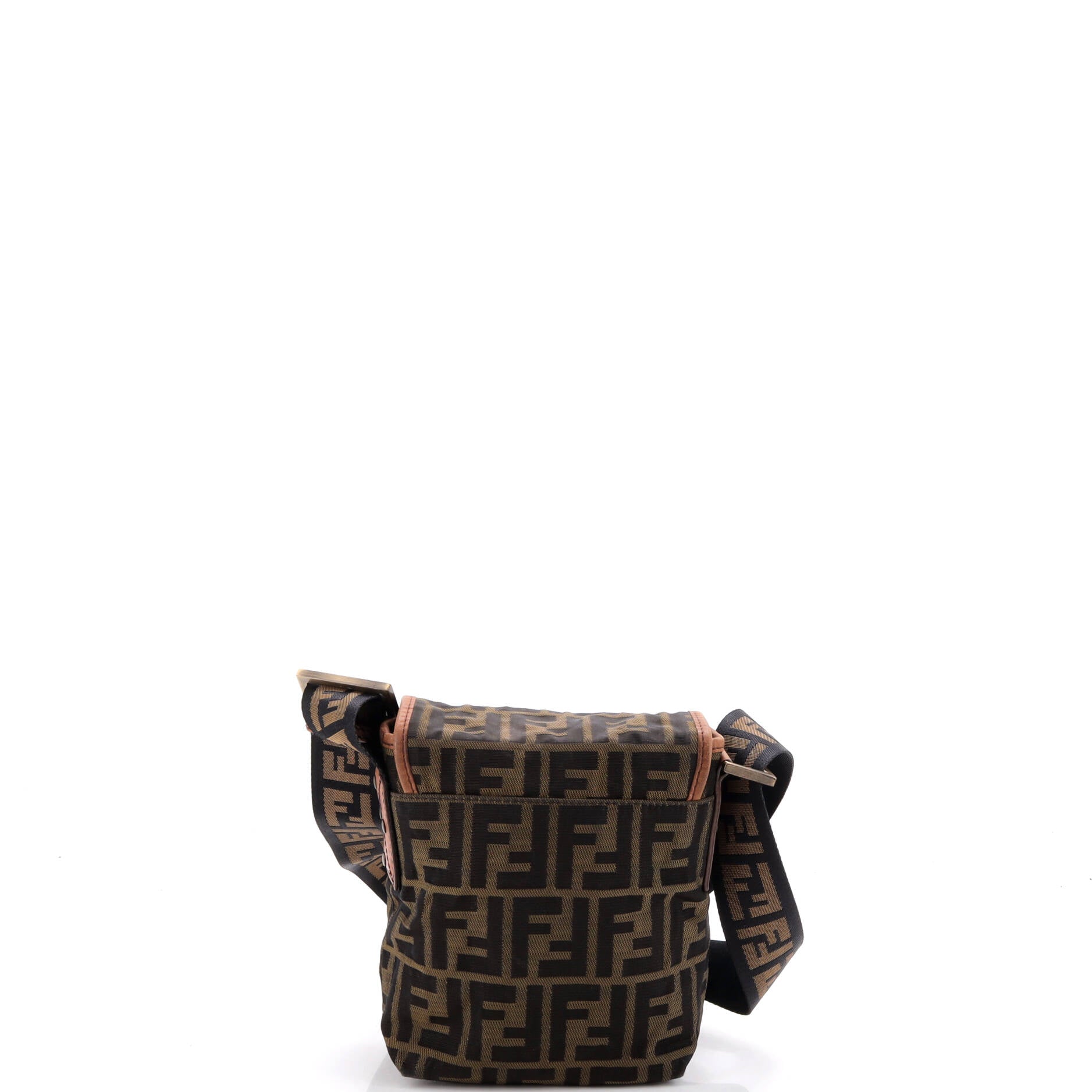 Vintage FF Flap Messenger Bag Zucca Canvas Mini - Image 3