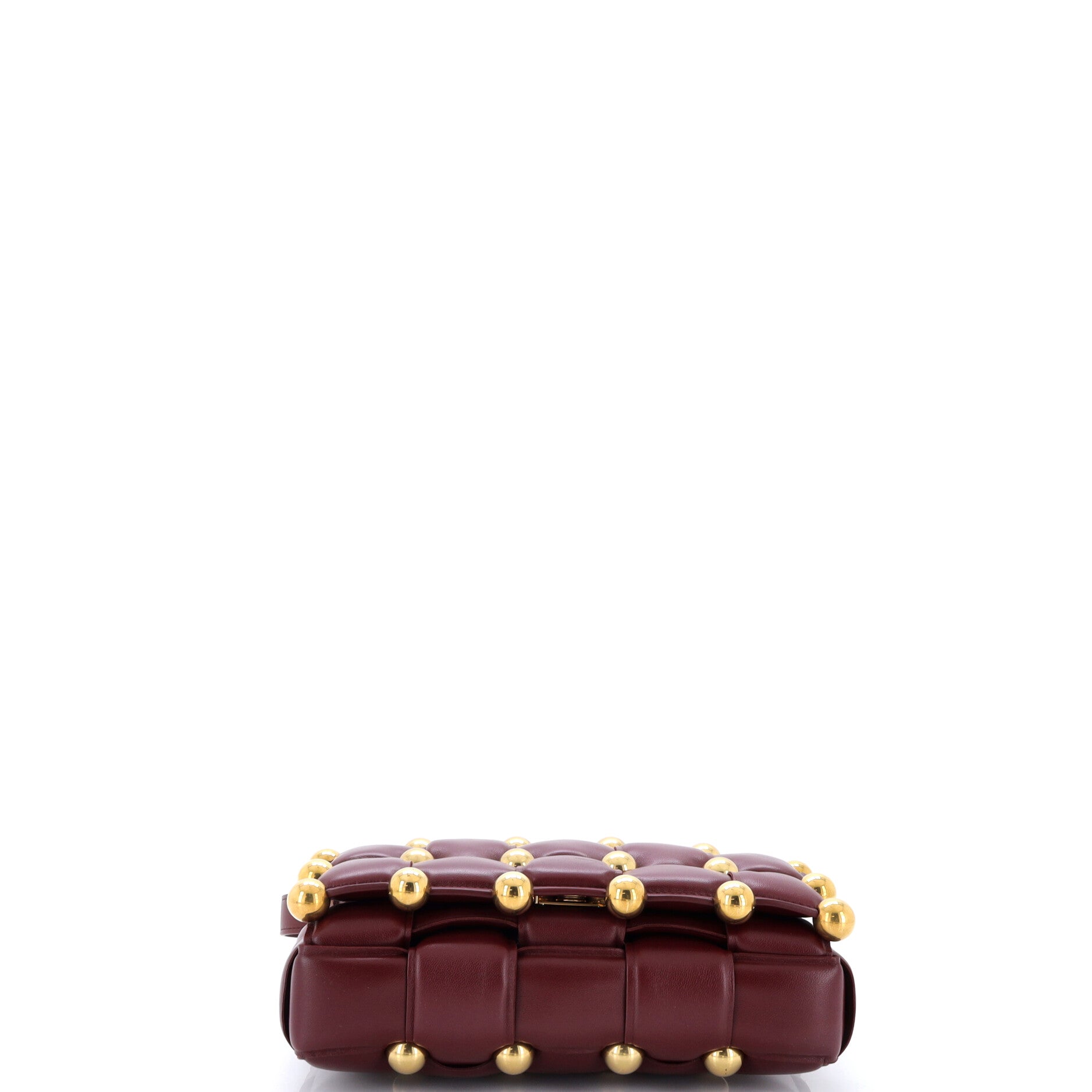 Cassette Crossbody Bag Studded Padded Maxi Intrecciato Leather - Image 4