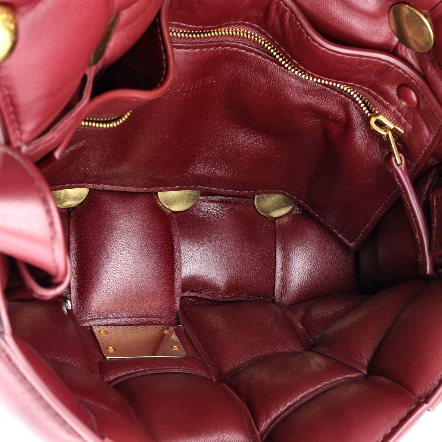 Cassette Crossbody Bag Studded Padded Maxi Intrecciato Leather - Image 5