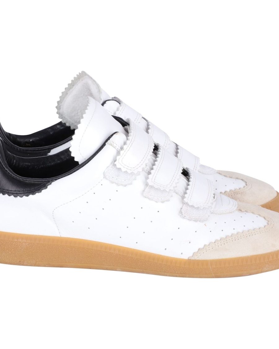 Women’s Isabel Marant Beth Sneakers in White Leather