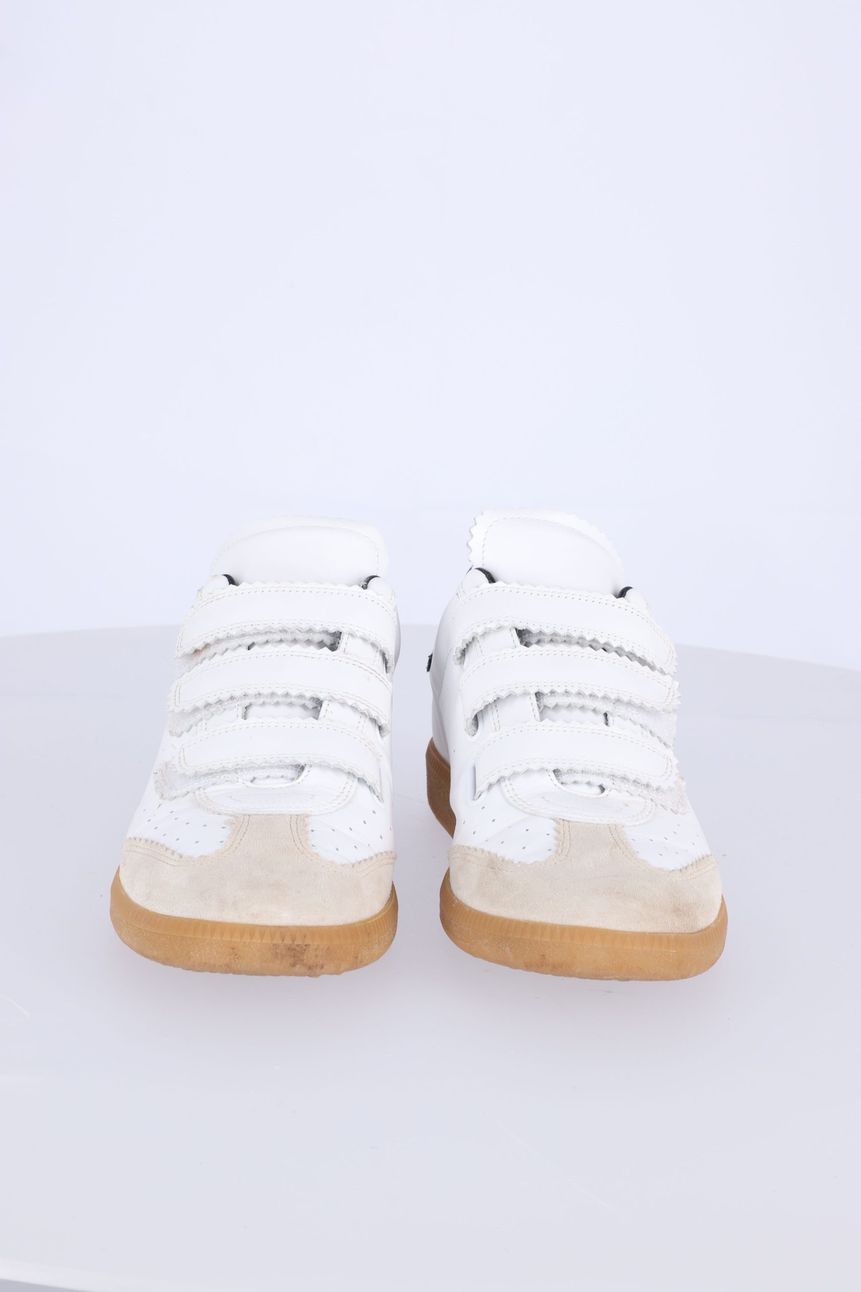 Women's Isabel Marant Beth Sneakers in White Leather - Image 9