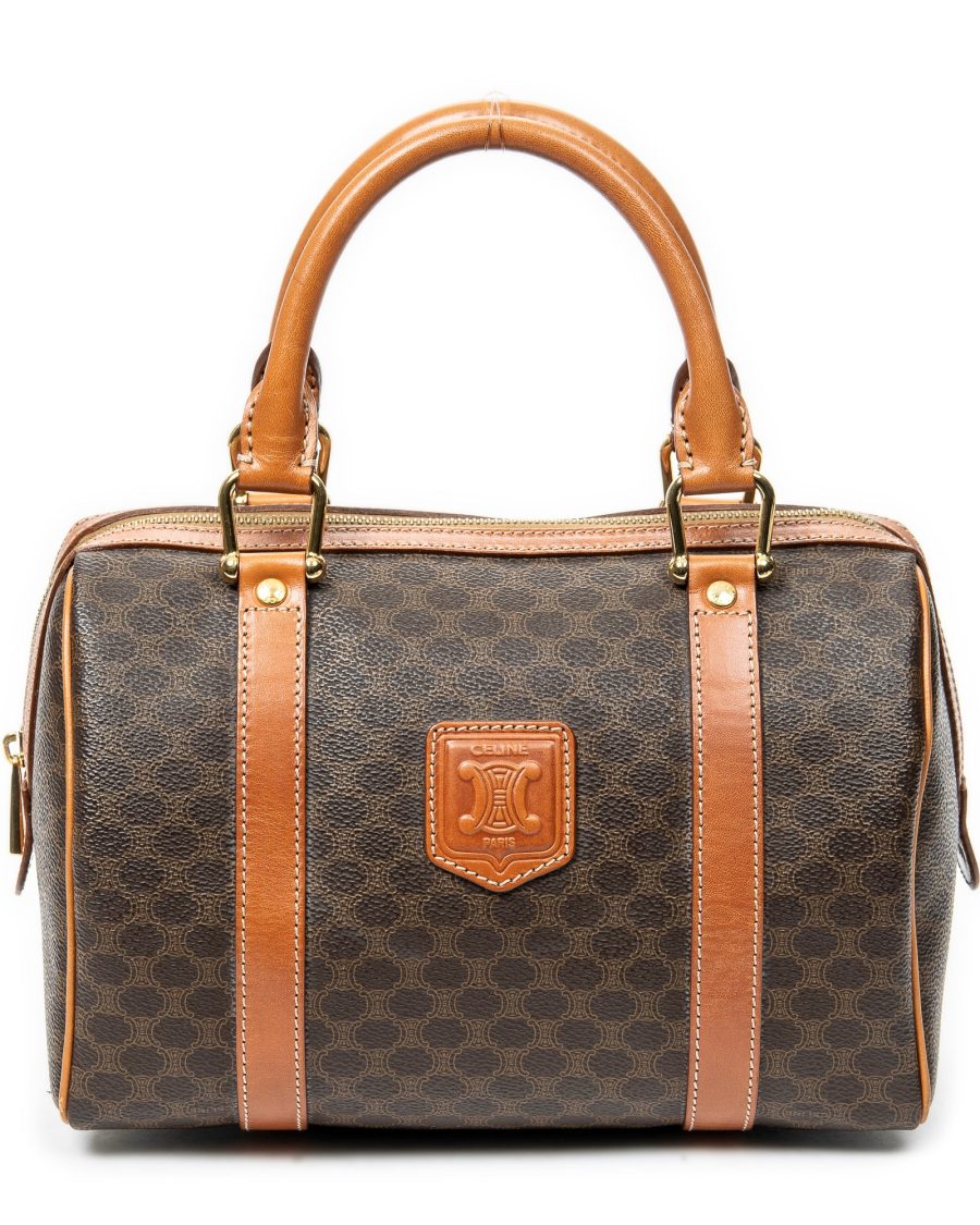 Boston Bag Triomphe Coated Canvas Small