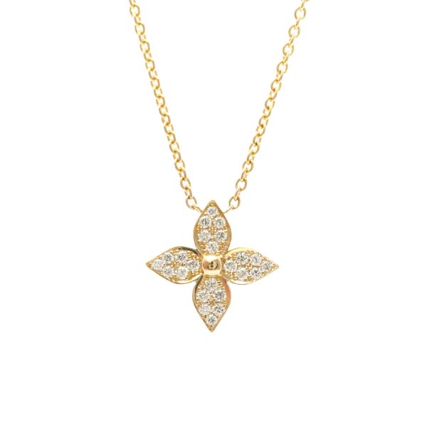 Pendant Necklace 18K Rose Gold with Diamond