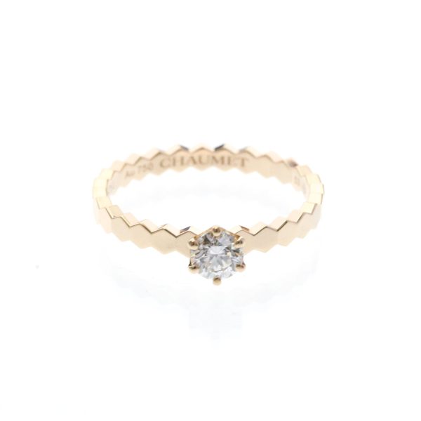 Band Ring 18K Rose Gold With Diamond